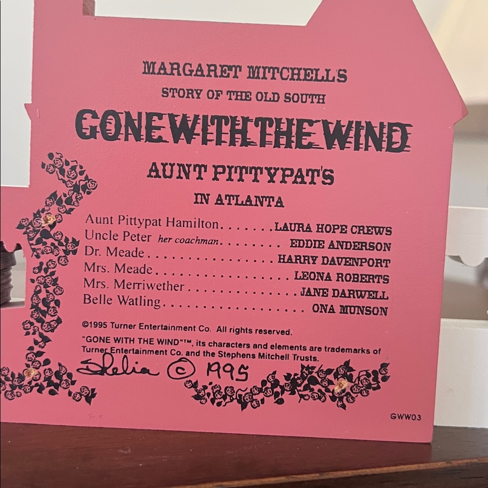 Gone with the Wind Decorative Sign